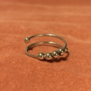 Srebrny fidget ring